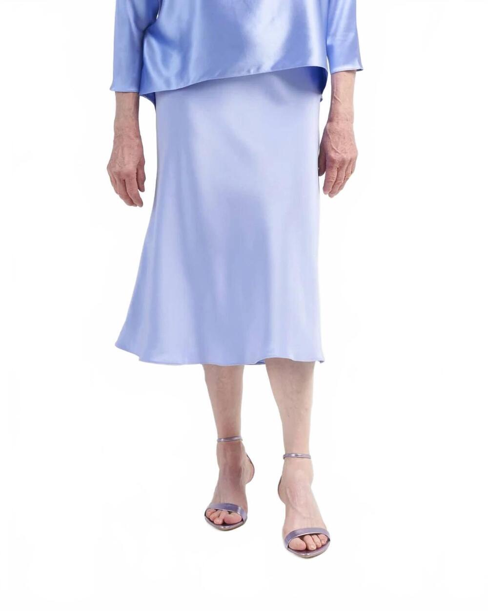 NEW PETER COHEN flirt midi skirt in iris